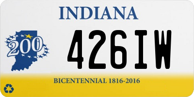 IN license plate 426IW