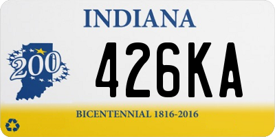 IN license plate 426KA