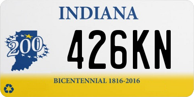 IN license plate 426KN