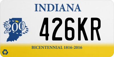 IN license plate 426KR