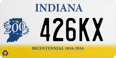 IN license plate 426KX