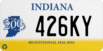 IN license plate 426KY