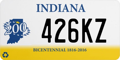 IN license plate 426KZ