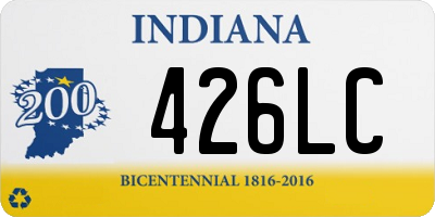 IN license plate 426LC