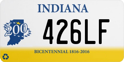 IN license plate 426LF