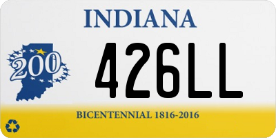 IN license plate 426LL