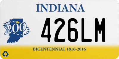 IN license plate 426LM