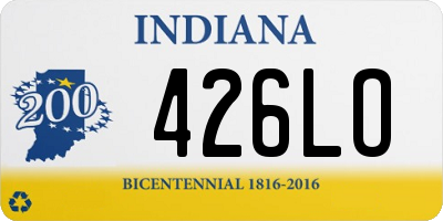 IN license plate 426LO