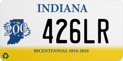 IN license plate 426LR