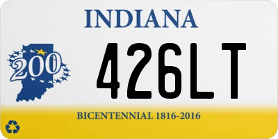 IN license plate 426LT