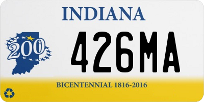 IN license plate 426MA