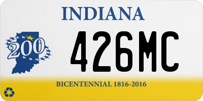 IN license plate 426MC