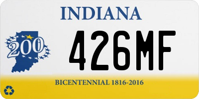 IN license plate 426MF