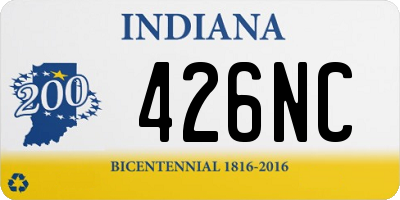 IN license plate 426NC