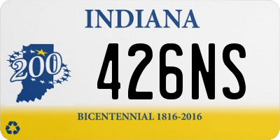 IN license plate 426NS