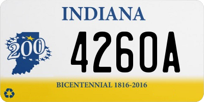 IN license plate 426OA