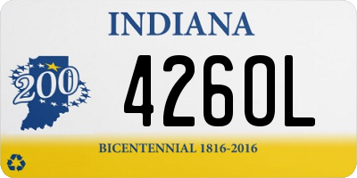 IN license plate 426OL