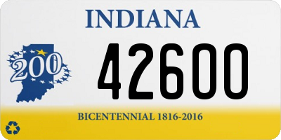 IN license plate 426OO