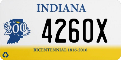 IN license plate 426OX