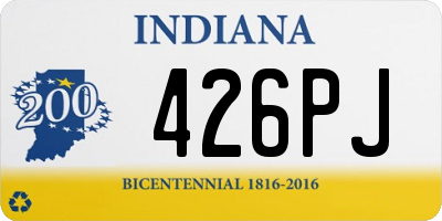 IN license plate 426PJ