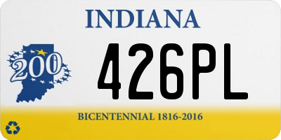 IN license plate 426PL