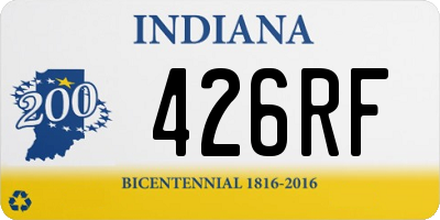 IN license plate 426RF