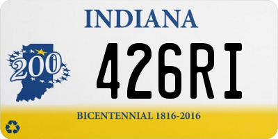 IN license plate 426RI