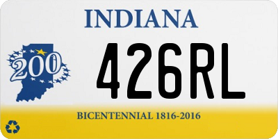 IN license plate 426RL