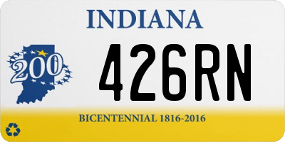 IN license plate 426RN