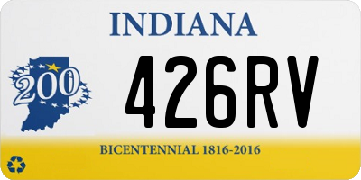 IN license plate 426RV