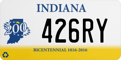 IN license plate 426RY