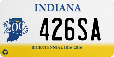 IN license plate 426SA