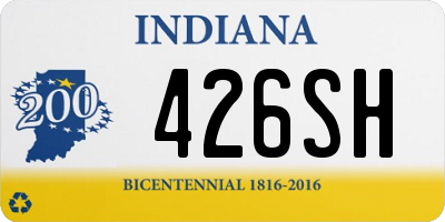 IN license plate 426SH