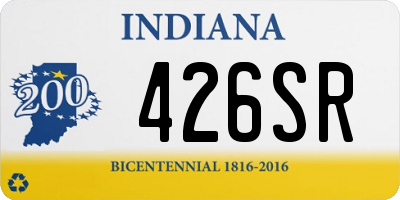 IN license plate 426SR