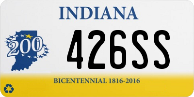 IN license plate 426SS