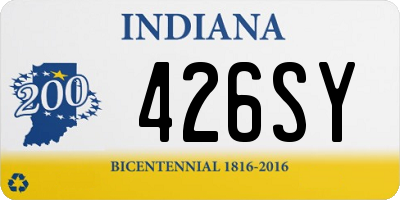 IN license plate 426SY