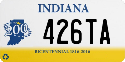 IN license plate 426TA