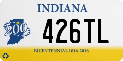 IN license plate 426TL