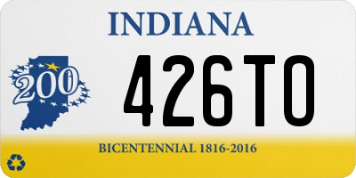 IN license plate 426TO