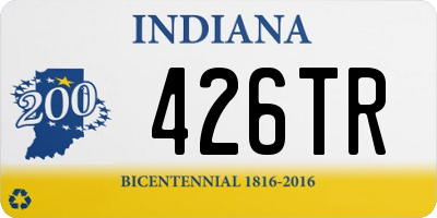 IN license plate 426TR