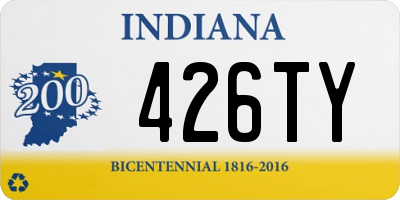 IN license plate 426TY