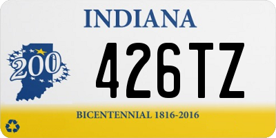 IN license plate 426TZ