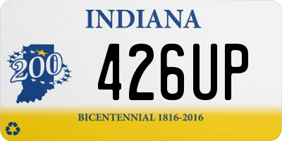 IN license plate 426UP
