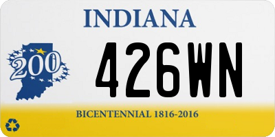 IN license plate 426WN