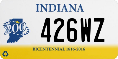 IN license plate 426WZ