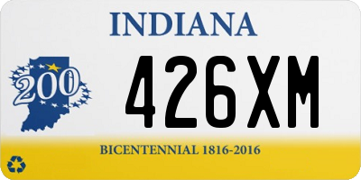 IN license plate 426XM