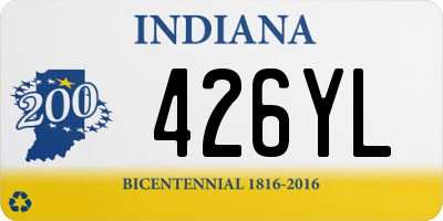 IN license plate 426YL