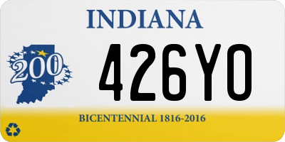 IN license plate 426YO