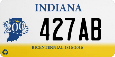 IN license plate 427AB