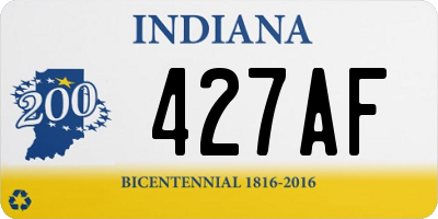 IN license plate 427AF